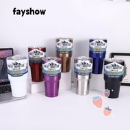 FAY Tumbler, 900ml 30oz Car Cup, Large Capacity 304 Stainless Steel Car Mounted Water Cup