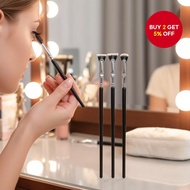 Eyelash Comb Separator, Fan Shaped Mascara Brush, Angled Scalloped Lash Brush for Eyelashes and Eyeb