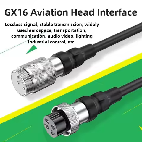 GX16 2/3/4Pin Aviation Plug Male Female Wire Connector Extension Cable gx16 2/3/4 Core Ribbon Aviati
