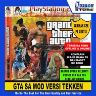 KASET DVD GAME PS 2 GTA SA MOD TEKKEN