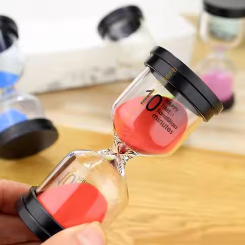 Sand Timer Set 1min/3mins/5-mins/10mins/15mins/30mins for Coffee Making Cooking 55KF