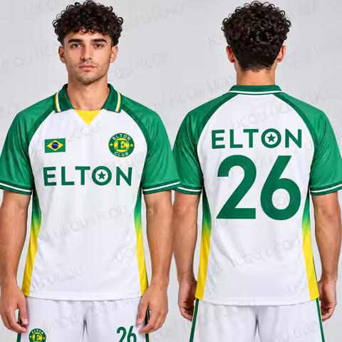 Elton John Exclusive Jersey Rock In Rio Festival 2026 Brazil Music Concert Fan Shirt Men Women Summe