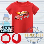 MERAH Boys Tops HOT WHEELS mazda rx-7 Red dom Ages 1 Year To 12 Years