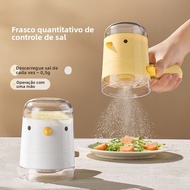 Quantitative Salt Sprinkler Moisture-Proof Sealed Seasoning Jar Salt Control Seasoning Bottle Press 