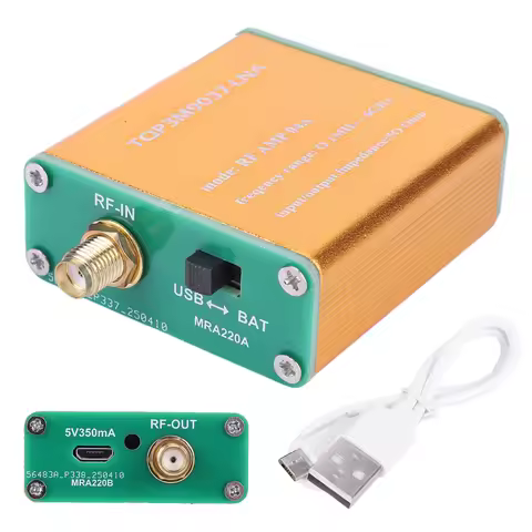100kHz-6GHz Wideband Signal Amplifier RF Power Preamplifier Module 1.95GHz 20dB High Gain Low Noise 