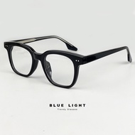 Gọng Kính Cận Kính Mắt Giả Cận Nam Nữ BLUE LIGHT GM Cao Cấp Acetate Lõi Thép Vuông Nhỏ Gọng Dày