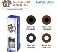 Ready stock Maxvue Prosthetic / iris lens 1 piece 1 year disposable lens