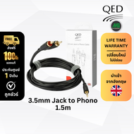 QED รุ่น 3.5mm Jack - Phono สายสัญญาณ ความยาว 1.5เมตร / 3 เมตร