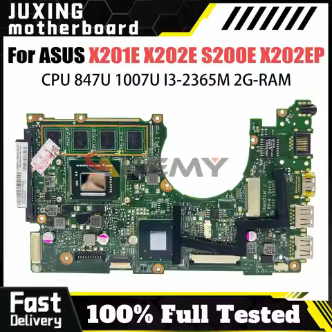 Notebook X202E Mainboard For ASUS X200E X201E S200E X201EP X201EV Laptop Motherboard 847/987/1007U I