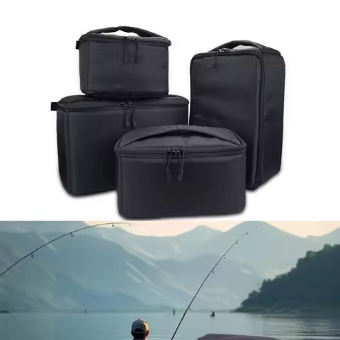 1 Pc Fishing Reel Storage Bag Multiple Sizes Lightweight Large Capacity Handbag For Baitcasting/spin