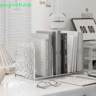 AUGUSTINE Desktop Bookends, 4 Grid Luxury Divider Bookshelf, Book Storage Minimalism Simple Desk Sto