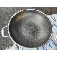 40cm 316 Stainless Steel 7 layer Honeycomb Wok