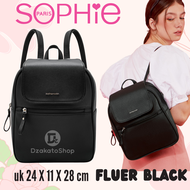 Tas Ransel Wanita Sophie Martin Paris Terbaru Promo 2025 Kekinian Fluer Black Sophie Premium Sophi