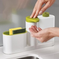 1Set Multifunctional Washing Sponge Storage Sink Detergent Soap Dispenser Storage Rack Hand Sanitize