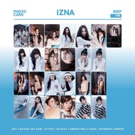 GLOSSY PHOTOCARD IZNA BEEP ROUNDED 25 PCS KPOP UNOFFICIAL NAYA JEEMIN SAEBI MAI SARANG JIYOONkoko