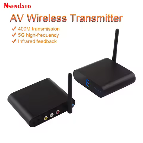 Measy AV540 5.8G Wireless AV Transmitter Receiver Audio Video TV AV Signal Sender Receiver With IR R