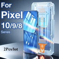 2 Pcs For Google Pixel 10 9 Pro XL 8 Pro 8A 8 7 7a 6a 5G 9H Screen Protector Toughened Glass Phone A