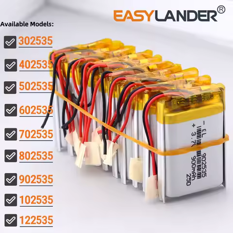 10Pcs/Lot 302535 3.7V 220mAh Lipo Li-Polymer Li-ion Battery 402535 502535 602535 702535 802535 90253