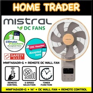 MISTRAL ✦ WALL FAN ✦ DC MOTOR ✦ REMOTE CONTROL ✦ MWF1454DR-G