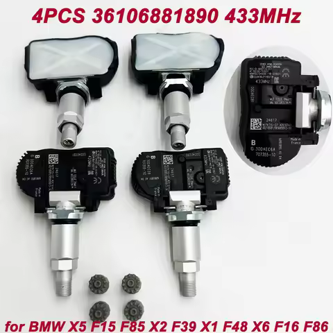 4 PCS Car TPMS Tire Pressure Monitor Sensor System 36106881890 36106856209 6855539 for BMW X5 F15 F8