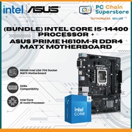 (Bundle) Intel Core i5-14400 Processor + ASUS Prime H610M-R DDR4 mATX Motherboard