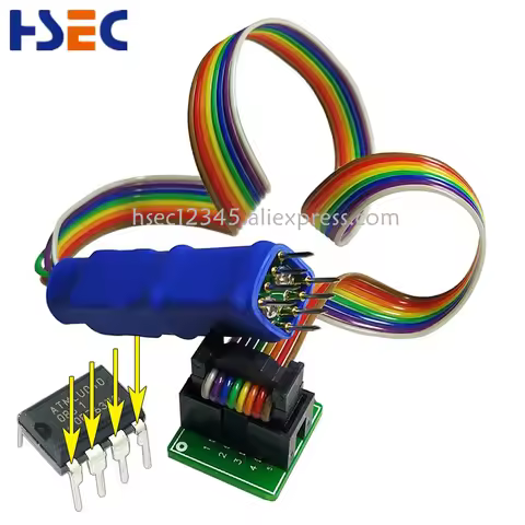Top Quality DIP8 IC test Clip probe For BIOS 93/25/24 for CH341A/EZP2019 /2010/13/TL866ii PLUS /CS/A