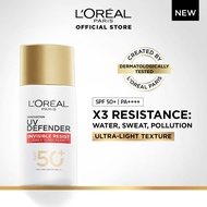 L’Oréal Paris UV Defender Invisible Fluid Resists Daily Sunscreen SPF50+ Sun Spots and Lines Protect
