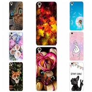 OPPO A37 A37F A37M CASE Beautiful Flower Leaf Printed Casing for Oppo A37 Soft Silicone TPU Back Pho