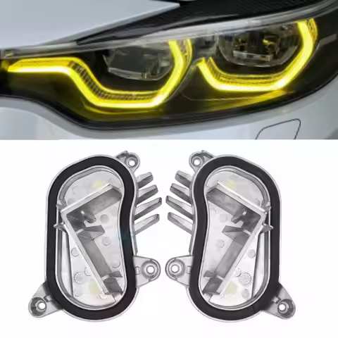 Yellow Lemon DRL For 2018-2020 BMW M3 M4 F80 F82 F36 LCI 430i 440i Angel Eyes multicolor LED Daytime