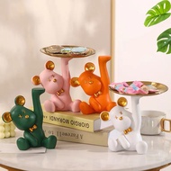 Desktop Decor "Bear Bearbrick Bearbrick Tray Decorative Fruit Cosmetics, As A Birthday Gift Opening In Many Colors