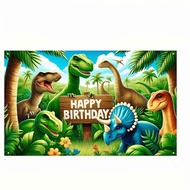 120*75cm Dinosaur Birthday Backdrop Cloth Happy Birthday photography Background Birthday Party Birth