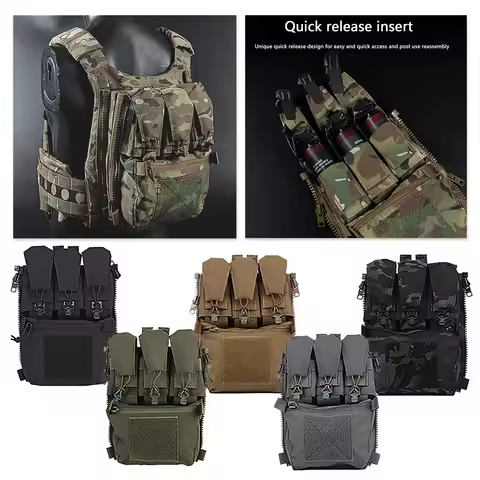 Assault Adapt Banger Back Panel Zip On Rear Pack Tactical Vest GP Pouch FCPC V5 Plate Carrier Access