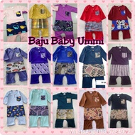 Romper Baju Melayu Baby 0-1thn Raya 2023 Jumper Samping Aqiqah Boy Baju Baby Ummi