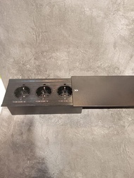 Stop kontak meja slide/ geser 3 lubang/ 3 colokan socket