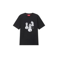 Hugo Boss Hugo Boss Men's HUGO Series Round Neck Short-Sleeved T-Shirt Silver T-Shirt 300095