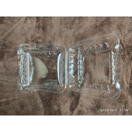 100 PLASTIC CAKE BOXES H127 - HH127, SIZE 8.5 X 8.5 X 5 CM