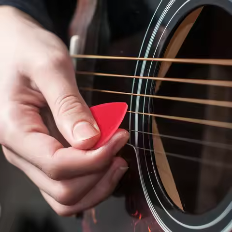 10Pcs Professional Felt Picks for Guitar Ukulele Low String Instruments Non-Marking Smooth Feel Mell