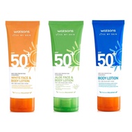 Watson Sunscreen Body Face Lotion 100ml spf50++ Losyen Sunblock Krim Pelindung Matahari Sun Protecti