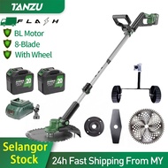 🔥In stock🔥 TANZU 21V Mesin Rumput Bateri  Lawn Mower Rechargeable Grass Cutter Household Electric Gr