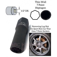 KING TOYO 1/2" DR. SPORT RIM 7-POINT IMPACT SOCKET [KT-4807P]