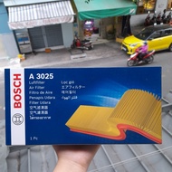 BOSCH A3025 TOYOTA Vios P15 Engine Air Filter 1.5i/1.3i (13-16),Avanza 1.3/1.5 (15-)...etc