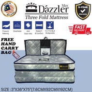 [FREE Bed Sheet &amp; Carry Bag] Dazzler Max High-Grade High Density Foam Foldable Mattress Tilam Lipat 5 Years Warranty