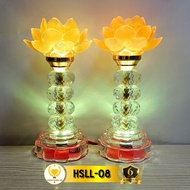 High-end Luu Ly Lotus Altar Lamp With Led Color Changing, Buddha Altar, HSLL-08 Altar Decoration