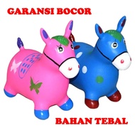 FIGUREANS CHILDREN'S TOY ANIMAL JUMPING HORSE JUMPING ANIMAL TOY RUBBER HORSE TOY