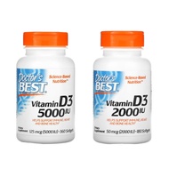 Healthy Taste | Doctor's Best Vitamin D3 125 mcg 50 mcg 25 mcg5000 IU 2000 IU 1000 IU
