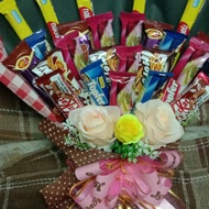 bouquet coklat/duit/buah