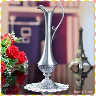 [HomylaeMY] European Style Retro Pewter Plated Metal Flower Vase Bottle Jug for Home