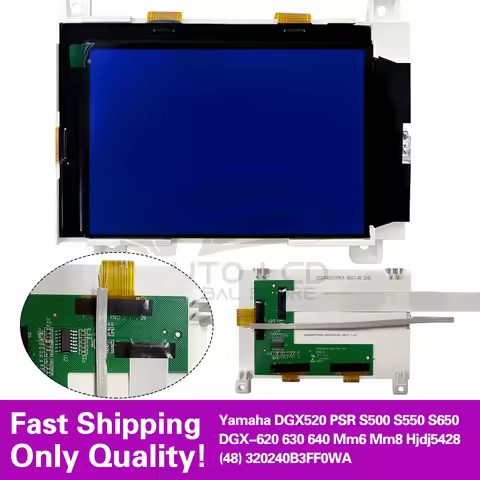 LCD Display for Yamaha DGX520 PSR S500 S550 S650 DGX-620 630 640 Mm6 Mm8 Hjdj5428 (48) 320240B3FF0WA