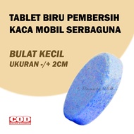 Beauty Tablet Biru Sabun Pembersih Kaca Mobil Serbaguna Auto Wiper Windscreen Cleaner - Bulat Kecil