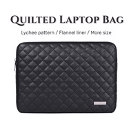 Laptop Bag Quilted Bag Briefcase For 15"14"13"12"11"inch 15 inch Computer Notebook Bag Anti Fall Message Bag With Zipper Computer Accessories Protective Cover Messagebag 【SYY】
